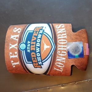 Texas Longhorn can koozie. NEW